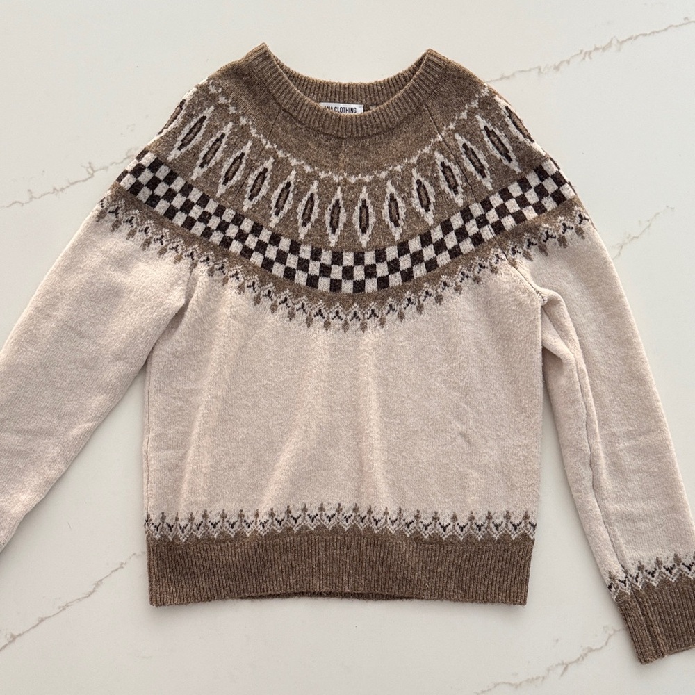 LNA Tali Fair Isle Sweater